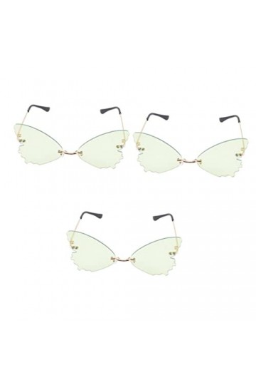 jojofuny 3 Pièces Lunettes De Soleil Sans Monture Lunettes Deguisement Lunettes Femme Lunettes De Déguisement Espejuelos Para