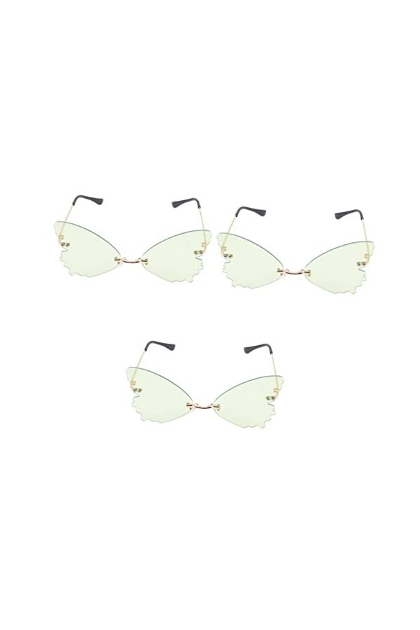 jojofuny 3 Pièces Lunettes De Soleil Sans Monture Lunettes Deguisement Lunettes Femme Lunettes De Déguisement Espejuelos Para