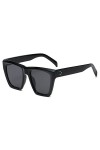 LUOXUEFEI De Soleil Lunettes Lunettes De Soleil Femme Lunettes De Vue&nbsp;&nbsp;&nbsp;Carrées Surdimensionnées Homme Shades Black