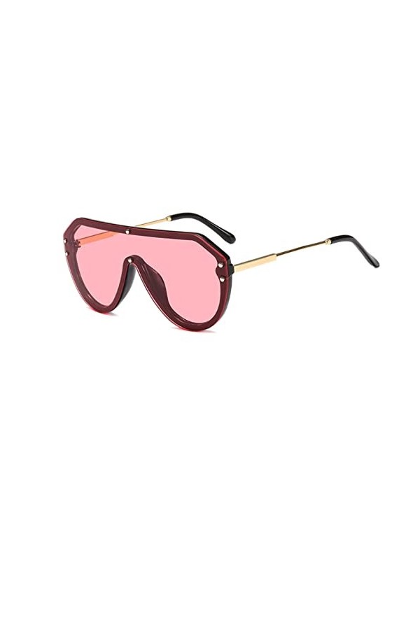 SARGE 2019 Lunettes de Soleil Pilote surdimensionnées Femmes Miroir Mode Marque Bouclier Femmes’s Lunettes de Soleil Lunettes