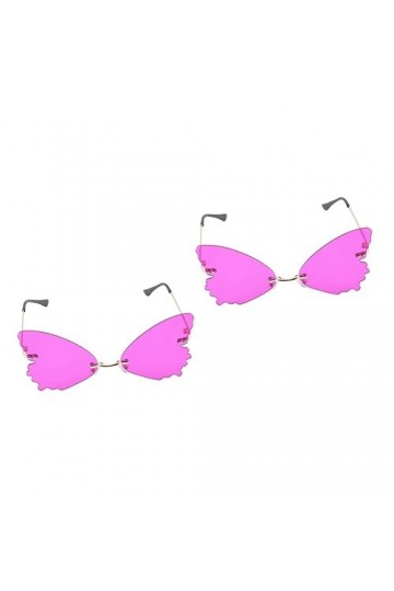 SOIMISS 2 Pièces Lunettes De Soleil Sans Monture Lunettes De Mode Lunettes De Soleil Personnalisées Lunettes Cool Lunettes De