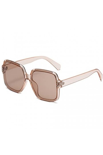 LUOXUEFEI De Soleil Lunettes Lunettes De Soleil Carrées Surdimensionnées Femmes Grand Cadre Femmes Lunettes De Soleil Noir Lu