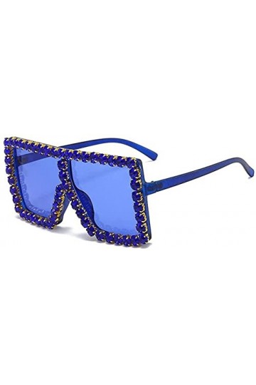 GIVBRO Lunettes de soleil avec diamant pour femme et fille - Protection UV400 surdimensionnée polarisées