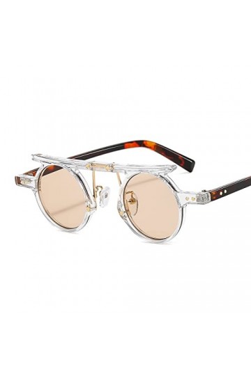 Lunettes De Soleil Fashion à Petite Monture pour Hommes Et Femmes, Lunettes De Soleil Rétro Steampunk, Lunettes Rondes pour L