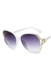 ZENYS Mode Grand Cadre Femmes Lunettes De Soleil Décoratives Vacances Plage Fête Lunettes De Soleil Cadeau Color : G, Size :