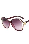 ZENYS Mode Grand Cadre Femmes Lunettes De Soleil Décoratives Vacances Plage Fête Lunettes De Soleil Cadeau Color : G, Size :