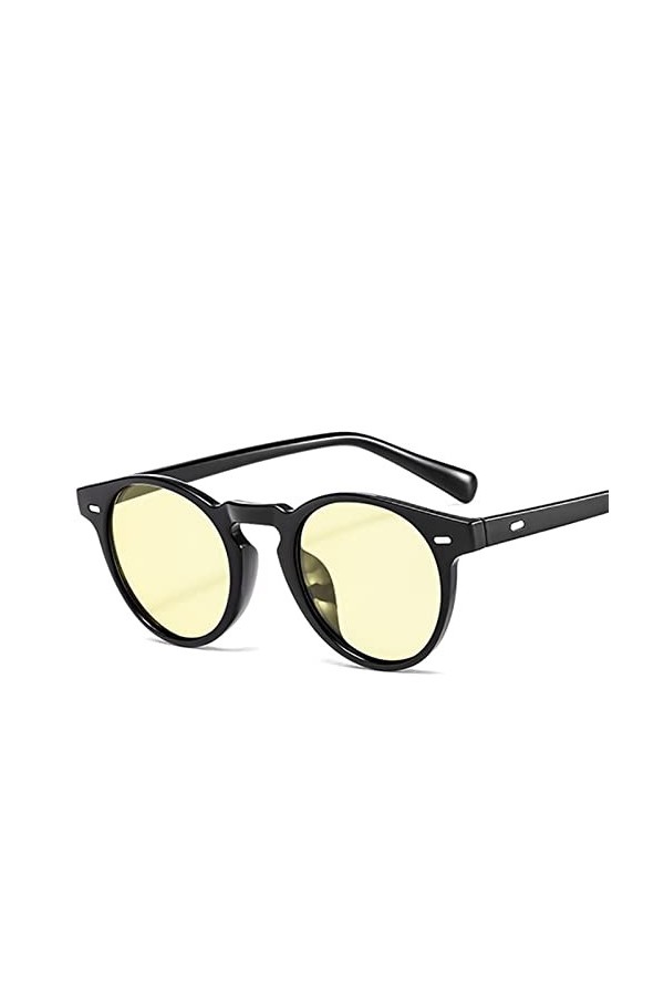 ZENYS Lunettes De Soleil De Mode Rétro À Petit Cadre Rond for Hommes Et Femmes Lunettes De Soleil De Fête De Plage De Vacance