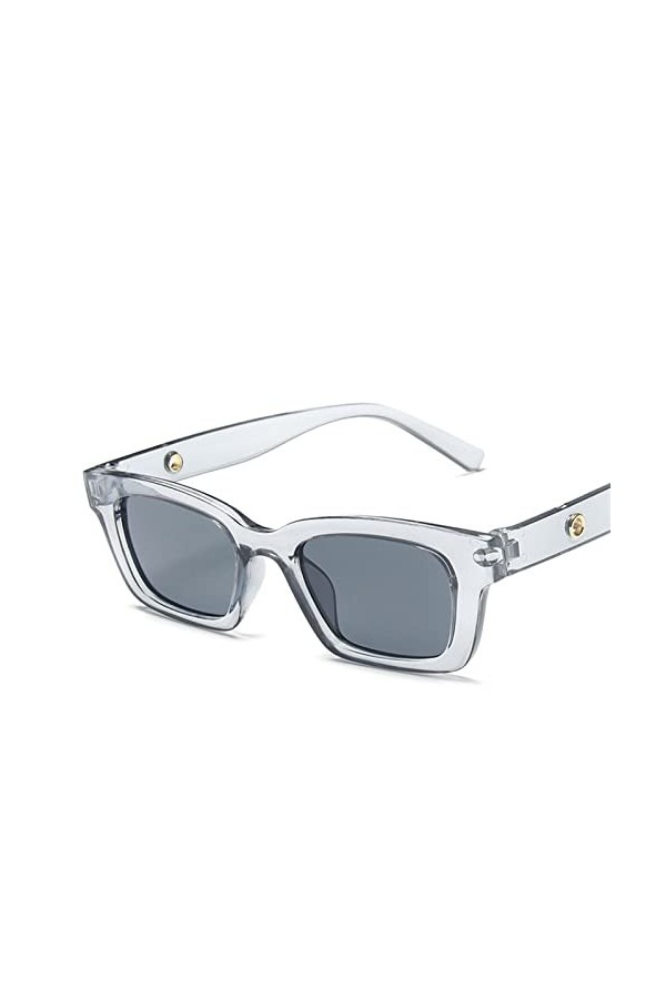 ZENYS Mode Carré Vintage Hommes Et Femmes Lunettes De Soleil Vacances en Plein Air Plage Photo Lunettes De Soleil Color : E,