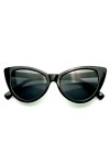 Emblem Eyewear - Mode Féminine Astuce Vintage Fait Cat Eye Lunettes De Soleil Noir 