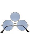 Emblem Eyewear - Lunettes de Soleil Third Eye Lunettes de Soleil Cercle Tripler Rond Bleu 