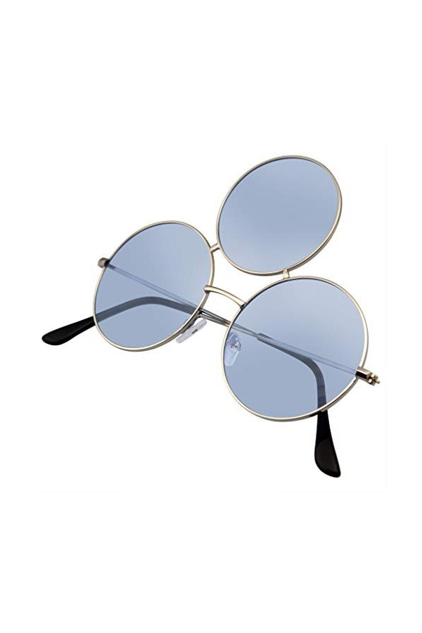 Emblem Eyewear - Lunettes de Soleil Third Eye Lunettes de Soleil Cercle Tripler Rond Bleu 