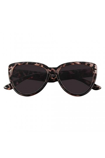 Emblem Eyewear - Lunettes de soleil Lunettes de soleil œil de chat à devant plat pour femmes marron 