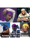 8Pcs Velvet Durag Durags pour hommes et femmes Long Tail Head Wrap Durag Turban Hat avec 4pcs Stocking Cap Longues bretelles 