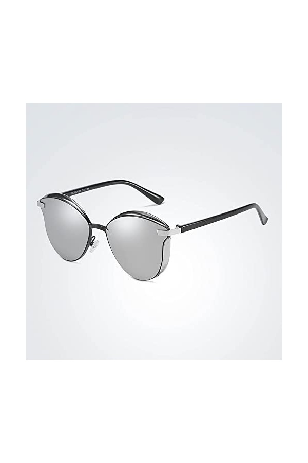 Dorjuli Lunettes de soleil vintage pour femme - Lunettes de soleil surdimensionnées - Lunettes de soleil classiques sans mont