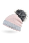 Neverless Bonnet tricoté doublé avec pompon en fourrure synthétique pour femme - - Taille Unique