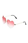 Gadpiparty Lunettes De Soleil Sans Monture Lunettes De Soleil Surdimensionnées Pour Femmes Lunettes De Soleil Tendance Pour F