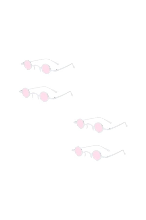 BESTonZON 4 Paires Accessoires De Bal Lunettes De Soleil Lunettes De Soleil Rondes De Bal Lunettes De Soleil Néon Lunettes De