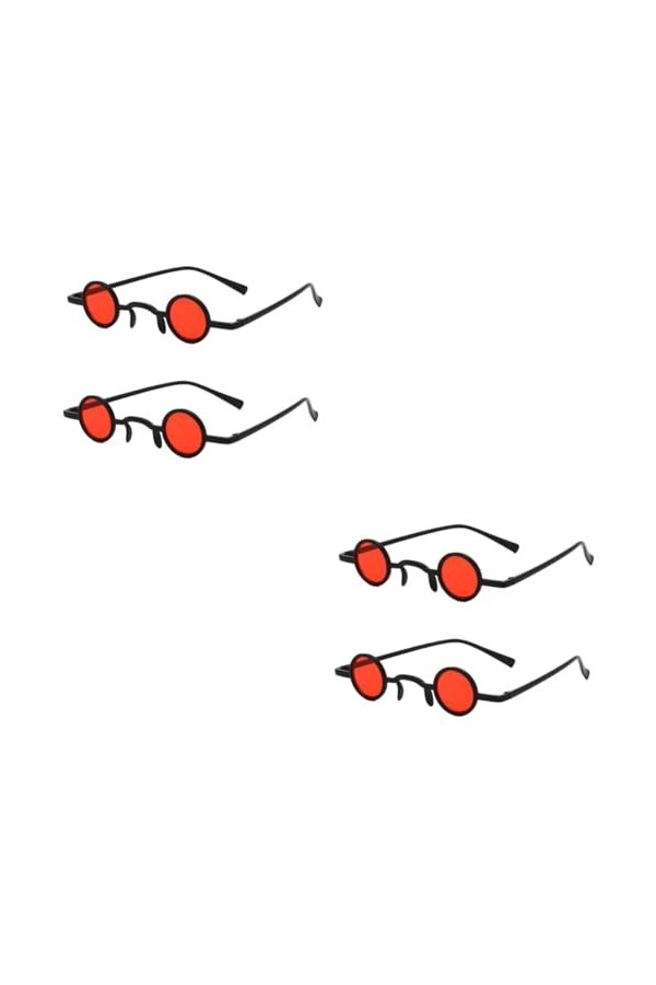 BESTonZON 4 Paires Accessoires De Bal Lunettes De Soleil Lunettes De Soleil Rondes De Bal Lunettes De Soleil Néon Lunettes De