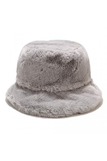 Umeepar Chapeau dhiver en fausse fourrure pour homme et femme, A Gris., Taille unique