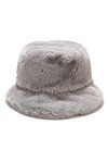 Umeepar Chapeau dhiver en fausse fourrure pour homme et femme, A Gris., Taille unique