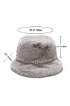 Umeepar Chapeau dhiver en fausse fourrure pour homme et femme, A Gris., Taille unique