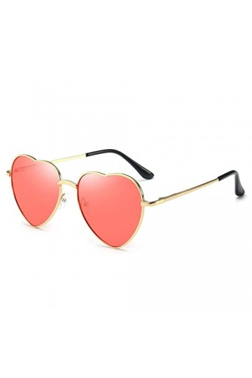 Dollger Lunettes de soleil Cœur Lunettes en forme de cœur Lunettes de Mode avec forme cœur cœur Shaped Sunglasses UV400 Lunet