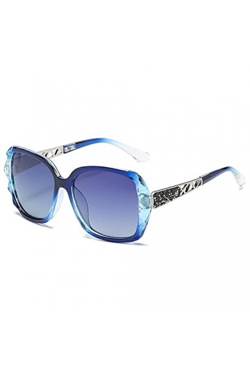 SECALIFE Lunettes de soleil pour femme, lunettes de soleil UV 400, surdimensionnées, lumière polarisée, grand cadre, lunettes