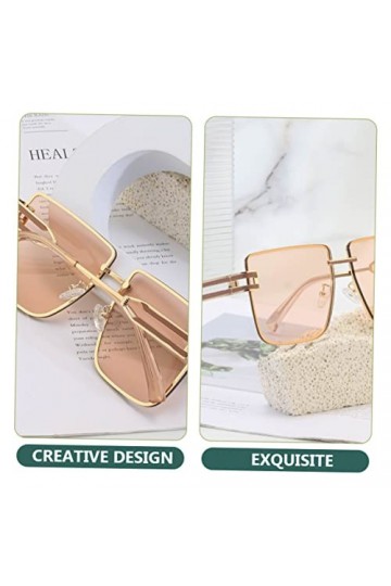 Kisangel Lunettes De Soleil De Mode Lunettes Pour Femmes Lunettes De Soleil Sans Monture Lunettes Pour Femmes Hommes Lunettes