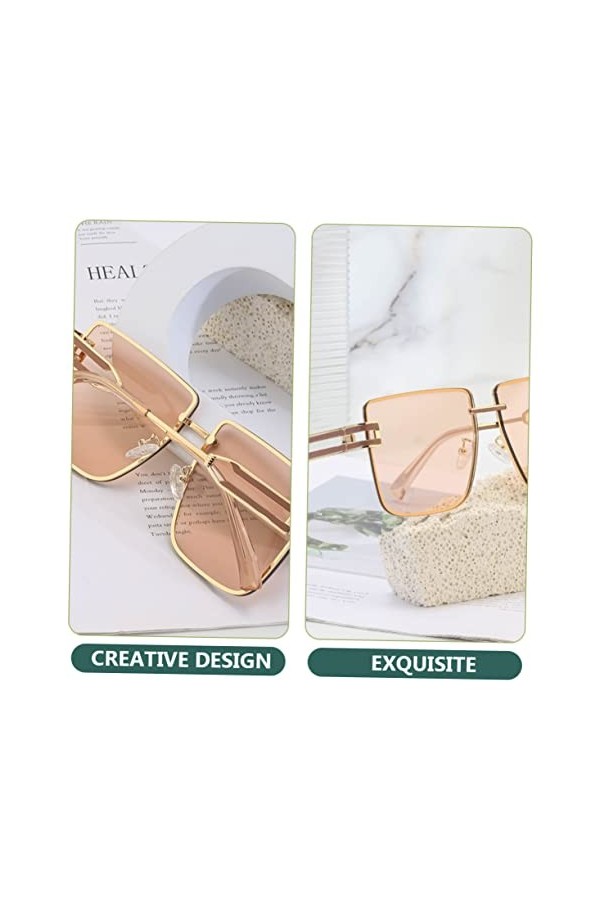 Kisangel Lunettes De Soleil De Mode Lunettes Pour Femmes Lunettes De Soleil Sans Monture Lunettes Pour Femmes Hommes Lunettes