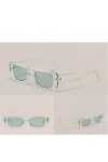 WDZAYXC Lunettes de soleil rectangulaires vintage pour homme et femme - Lunettes tendance rétro avec monture carrée - Protect