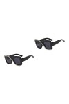 Toddmomy 2 Pièces Lunettes De Soleil Femme Lunettes De Soleil Pour Adolescents Aux Femmes Lunettes De Soleil Surdimensionnées