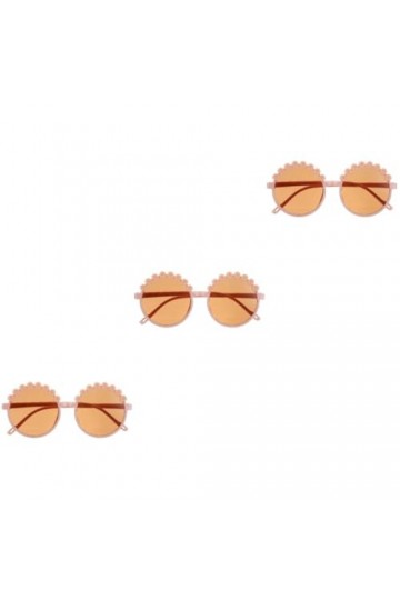 Abaodam 3 Paires Lunettes De Soleil Petites Marguerites Lunettes De Soleil Mignonnes Pour Bébé Lunettes De Dessin Animé Lunet