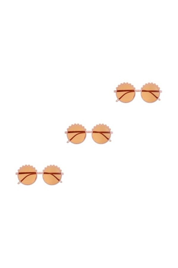 Abaodam 3 Paires Lunettes De Soleil Petites Marguerites Lunettes De Soleil Mignonnes Pour Bébé Lunettes De Dessin Animé Lunet