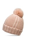 Caspar MU127 Bonnet doublé avec pompon pour femme, Couleur:curry, Taille:Taille unique