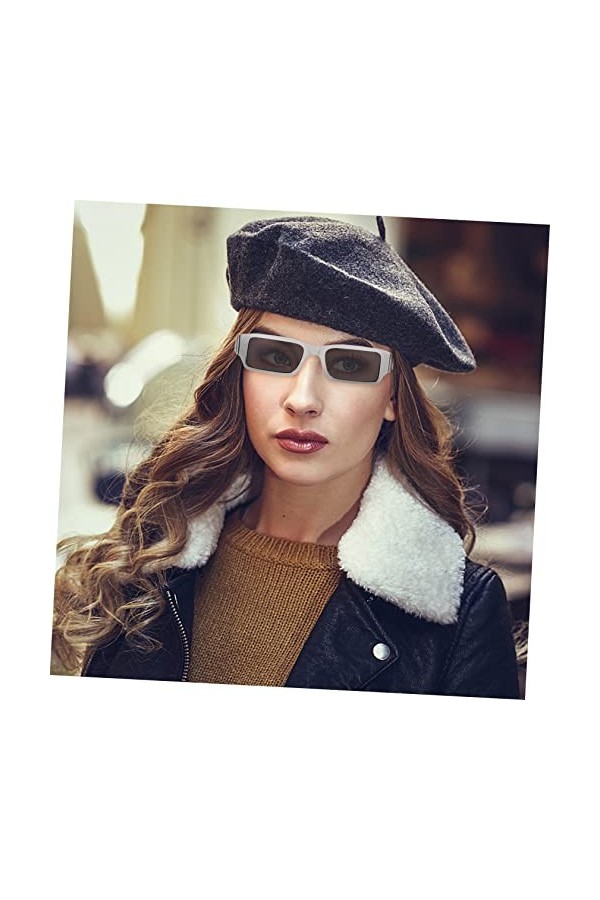 TENDYCOCO 1 Pc Lunettes De Soleil Carrées Lunettes De Soleil Tendance Pour Femmes Lunettes Rétro Lunettes De Soleil Oeil De C