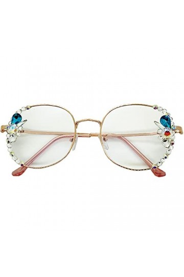 SARGE Mode Anti-lumière Bleue Femmes Lunettes de Soleil Anti-rayonnement Lunettes dordinateur avec Diamant Visage Fille Lune