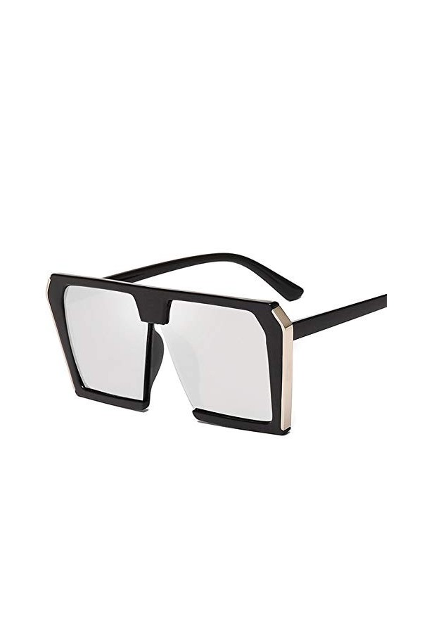 YUANCHENG Tendance Grande boîte Lunettes de Soleil carrées Femmes rétro Lunettes de Soleil Femmes Lunettes de Soleil Femme mâ