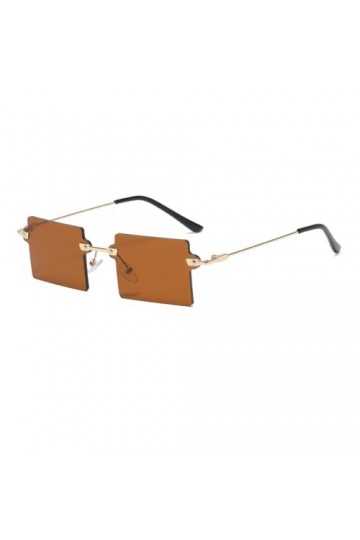 Lunettes de soleil pour femme - Lunettes anti-ultraviolets - Anti-lumière bleue - Légères - Pour rendez-vous galant -, Brown