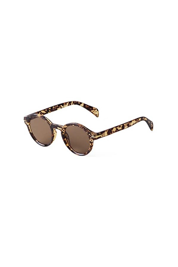 ADE WU Lunettes De Soleil Rondes Rétro Femme Homme Protection UV400 Vintage Ronde Petite Pour Visage Étroit