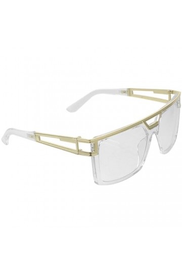 SOIMISS Lunettes De Soleil Vintage Rappeur Dj Hip Hop Des Années 80 Et 90 Lunettes Rétro Vintage Old School Pour Hommes Et Fe