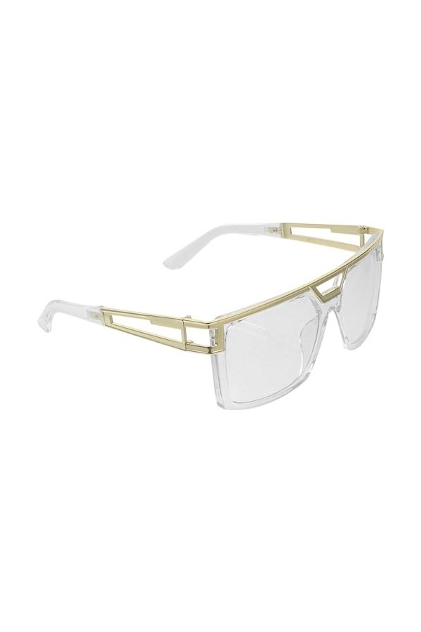 SOIMISS Lunettes De Soleil Vintage Rappeur Dj Hip Hop Des Années 80 Et 90 Lunettes Rétro Vintage Old School Pour Hommes Et Fe