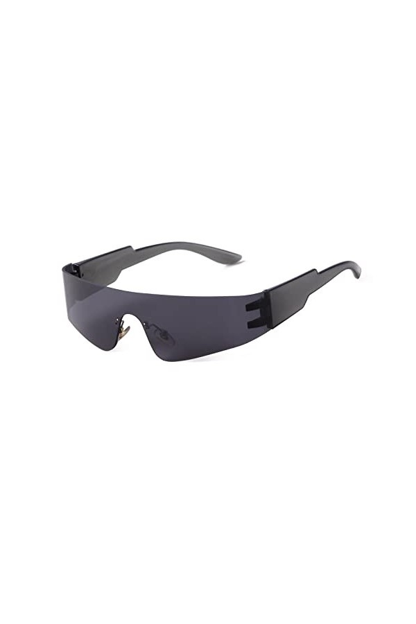 ADE WU Lunettes de soleil de cyclisme pour homme sans monture Lunettes de sport Lunettes de conduite pour femme UV400 Protect