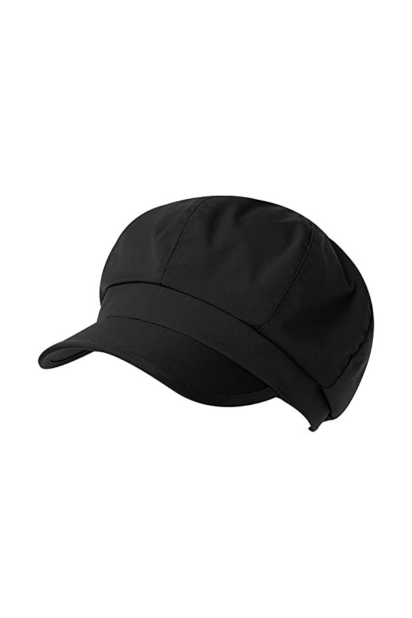 Jeff & Aimy Bérets pour femme - Chapeau de pluie imperméable avec visière - Kaki