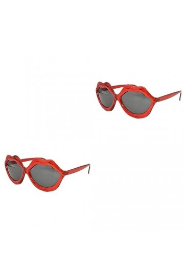 SOIMISS 2 Pièces Espejuelos Para Mujer Lunettes De Soleil pour Surlunettes pour Femmes Lunettes De Soleil Rouges Bouclier Sol