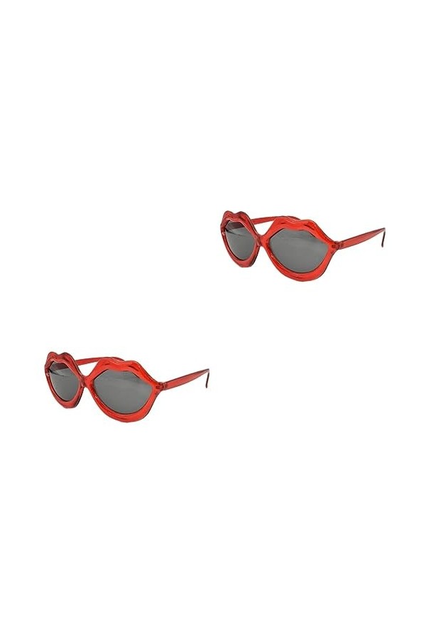 SOIMISS 2 Pièces Espejuelos Para Mujer Lunettes De Soleil pour Surlunettes pour Femmes Lunettes De Soleil Rouges Bouclier Sol