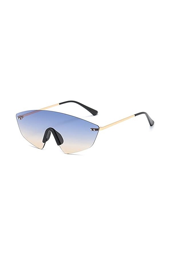 LUOXUEFEI De Soleil Lunettes Lunettes De Soleil Surdimensionnées Femmes Lunettes De Soleil Sans Monture Hommes Shades Lunette