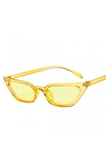 YANGQI Lunettes de soleil œil de chat pour femme - Petites lunettes de soleil vintage - Rouge violet - Lunettes de soleil pou