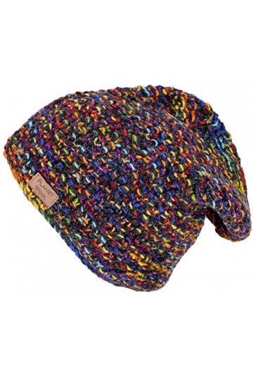 GURU SHOP Bonnet en tricot coloré, bonnet népal, homme/femme, multicolore, laine, taille unique, coloré, Taille unique