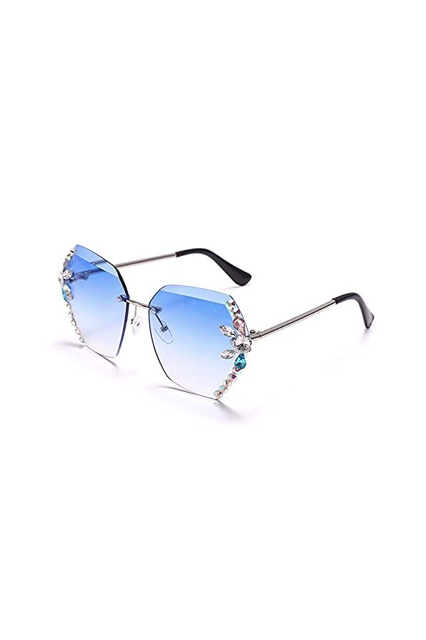 LUOXUEFEI De Soleil Lunettes Lunettes De Soleil Sans Monture Lunettes De Soleil Pour Femmes Lunettes De Soleil Sans Monture