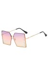 LUOXUEFEI De Soleil Lunettes Lunettes De Soleil Carrées Femmes Lunettes De Soleil Surdimensionnées Hommes Shades Eyewear